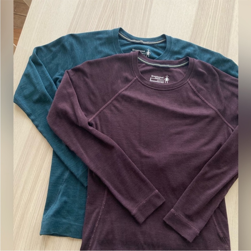 TWO Smartwool Merino 250 Thermal Baselayer Crew Tops